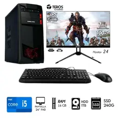 INTEL - Computadora Pc Intel Core I5 3.2 Ghz Monitor 24 Ram 16GB Disco 1TB+SSD 240GB.