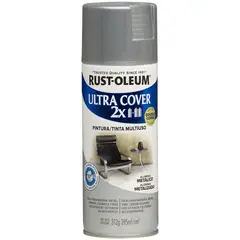 RUST OLEUM - Aerosol multiusos ultra cover 2x aluminio metálico 312g