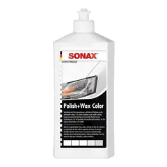 SONAX - Cera polish + wax color blanco 500ml