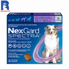 NEXGARD - Antipulgas Spectra Perros 15-30 Kg X3 Tabletas
