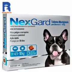 NEXGARD - Antipulgas Para Perros 4-10 Kg x3 Tabletas