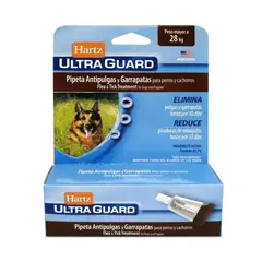 HARTZ - Hartz Ultra Pipeta Antipulgas y Garrapatas para Perros +  28 Kg