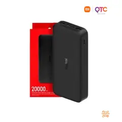 XIAOMI - Redmi Power Bank 20000mAh Carga Rápida 18W Dual USB Batería Portátil Alta Capacidad