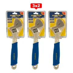 GOODYEAR - Llave francesa ajustable de 12" pulgadas 3x2
