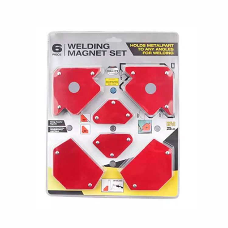 Angulos Imantados para Soldadura – Set 6 Piezas color rojo