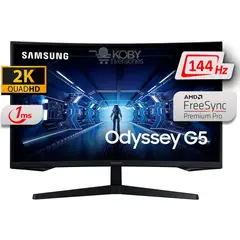 SAMSUNG - Monitor gamer odyssey g5 27 curvo 144hz 1ms qhd