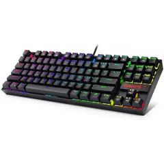 REDRAGON - Teclado mecanico kumara negro swichte blue  k552 rgb