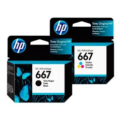 HP - Tinta 667 negro + color 2375 2775 2776 2375