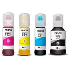 EPSON - Set 4 tintas ECO TANK T524 originales