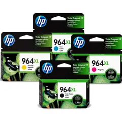 HP - 964XL Set 4 cartuchos de tinta negro magenta cyan yellow