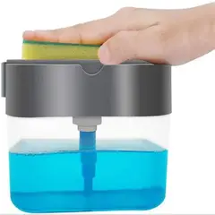 GENERICO - Dispensador Lavavajilla Manual Con Esponja Y Bomba