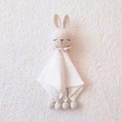 BE CRAFTY - Manta de Apego Juguete Conejo Algodón Antialérgico Bebé +6M