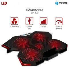 HALION - COOLER CYBERCOOL HA-K3 PARA LAPTOP