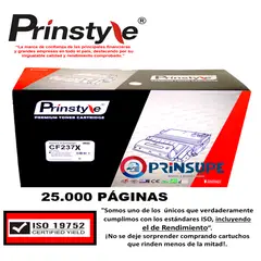 GENERICO - TONER PRINSTYLE 37X CF237X 25.000PÁG. CON CHIP ISO  RENDIMIENTO 19752