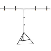 NEO DIGITAL - Portafondo Portátil Estudio Fotográfico 200 x 200 cm. + Ganchos HOD08