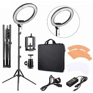 NEO DIGITAL - Anillo de luz led 19" 48 cm estudio de fotografía con tripode 1.9m