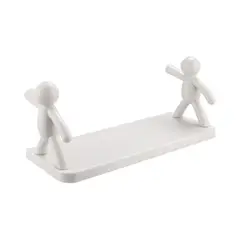 GENERICO - Repisa organizador multifuncional buddy Humanoide - Blanco
