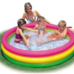 INTEX - - Piscina Inflable multicolor con base inflable
