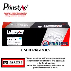 PRINSTYLE - TONER 202X CF501X CYAN 2.500 PÁG.ISO DE RENDIMIENTO 19752