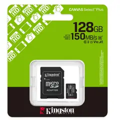 KINGSTON - MEMORIA MICRO SD 128GB