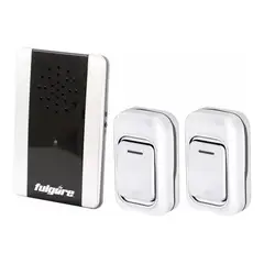 FULGORE - Timbre Inalámbrico 2 Controles y 1 Campana 25 Melodías FU1013