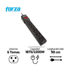 FORZA - SUPRESOR DE PICO 6 TOMAS (FPS-001B)