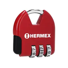 HERMEX - Candado Maleta Mochila Casillero combinación Clave 36 mm CMA-4C