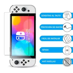 VARIOS - Mica de Vidrio para Nintendo Switch OLED Templado