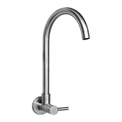 VAINSA - Llave para lavadero a la pared en acero inox
