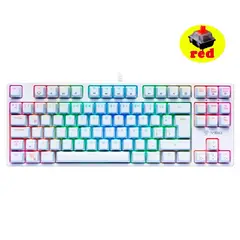 VSG - Teclado mecanico alnitak blanco con luz rgb -swiche red