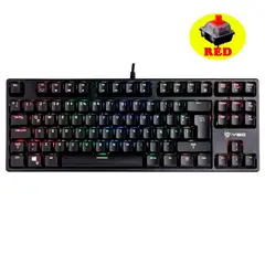 VSG - Teclado gamer Alnitak Kailh red color negro con luz RGB