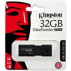 KINGSTON - Memoria Usb 32 DT100 G3 Pen Drive Negro