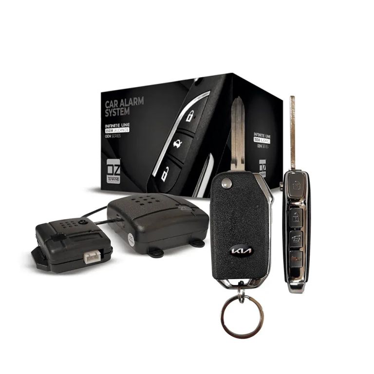 Alarma Reforzada Flip Control Moderno Llave Plana Tipo Kia