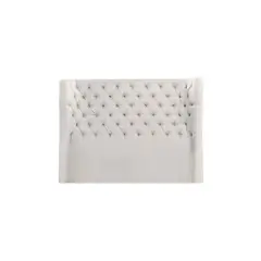 MAVISAC - Cabecera knightsbridge - 2 plaza- Ultra cuero Marfil
