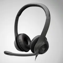 LOGITECH - Audífonos con micrófono Logitech H390 USB-A - Negro