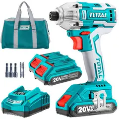 TOTAL TOOLS - ATORNILLADOR DE IMPACTO 20V INALÁMBRICO BRUSHLESS TOTAL - TIRLI2002