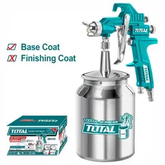 TOTAL TOOLS - PISTOLA DE PINTAR 1000CC PULVERIZADORA NEUMÃTICA TOTAL - TAT11005