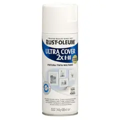 RUST OLEUM - Aerosol Multiusos Ultra Cover 2x Blanco Mate 340g