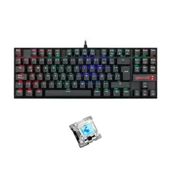 REDRAGON - Teclado Mecánico Kumara K552-RGB Black Blue Switch