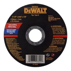DEWALT - Disco Corte Metal 4-1/2” X 1 MM Inox Dw44618