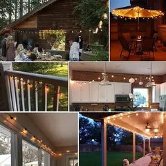 ITELSISTEM - Guirnalda Focos Led 5 Metros Jardin Fiesta