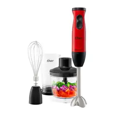 OSTER - Batidora de Inmersion 1 vel + Turbo FPSTHB460A Rojo