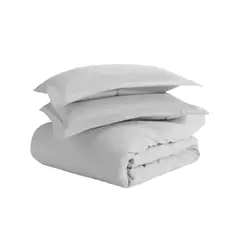 ISATEX HOME - Funda De Plumón De Algodón Pima 2 Plazas Plomo