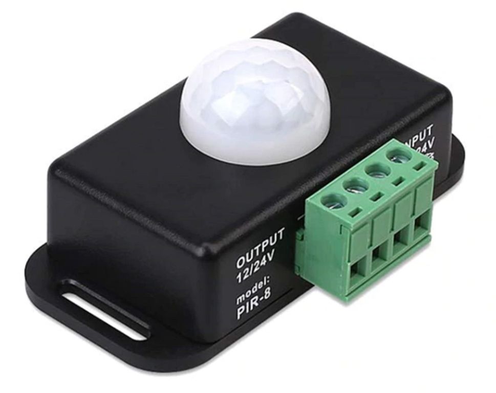 Sensor de movimiento PIR de ajuste automático JM-T8 DC 12V 24V 8A