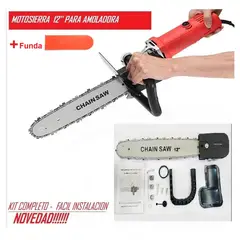 CHANG - SIERRA DE CADENA 12" Para Amoldadora + funda