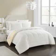 ISATEX HOME - Cubrecama 2 Plazas Canon Reversible De Algodón Pima Blanco