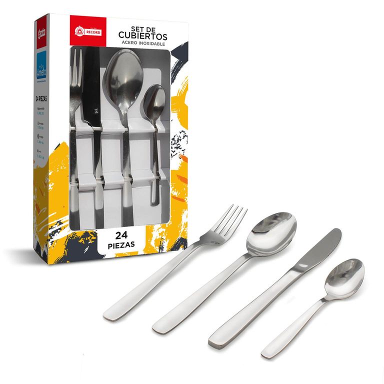 Set de Cubiertos Basic 24 piezas Acero Inoxidable