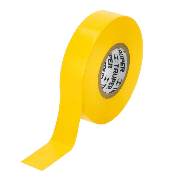 Cinta aislante COLORES truper 19mm x 9m AMARILLA