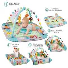 IDEAL - Gimnasio para Bebé multifunción 5 en 1 Niño