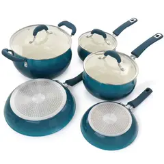OSTER - Juego de ollas Aluminio Forjado Corbett 8piezas